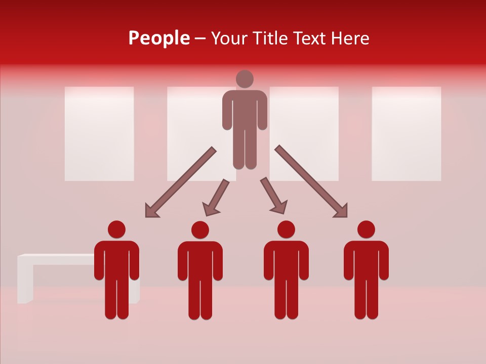 Spotlight Red Hanging PowerPoint Template