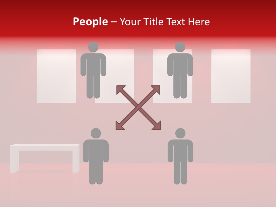 Spotlight Red Hanging PowerPoint Template