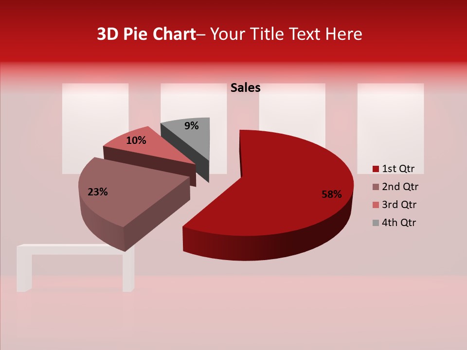 Spotlight Red Hanging PowerPoint Template