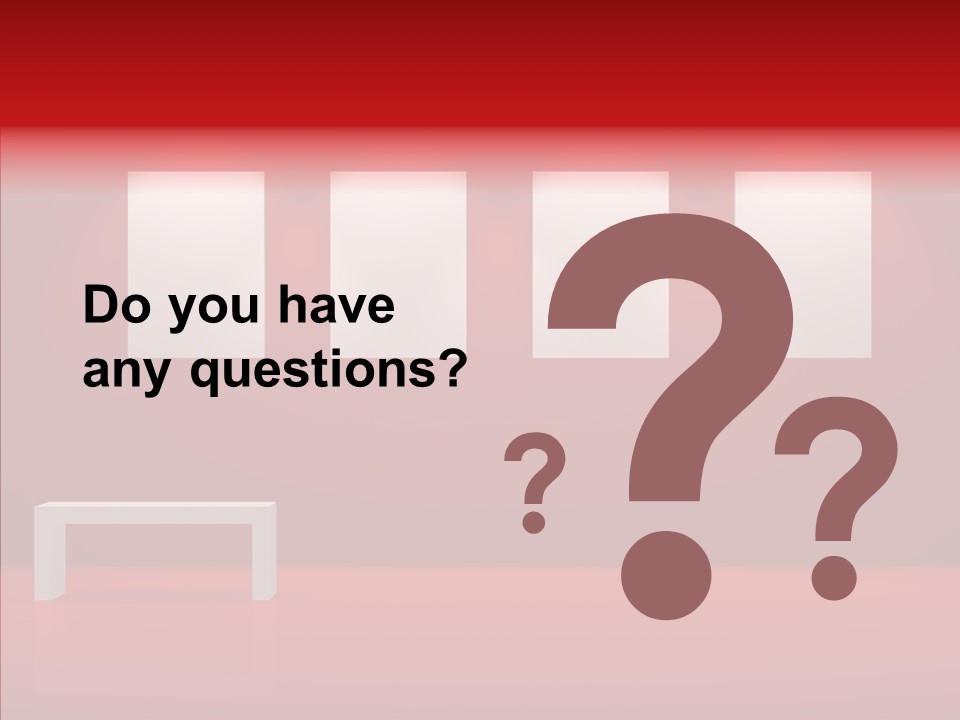 Spotlight Red Hanging PowerPoint Template