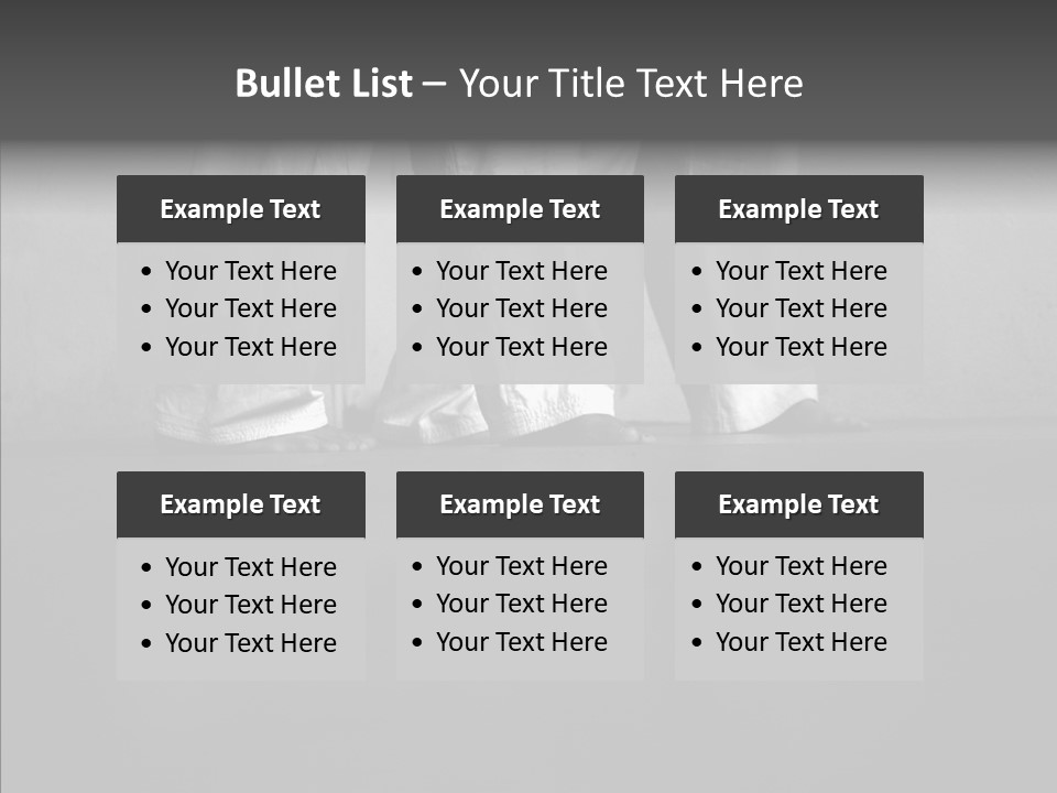 Aikido Hold Offense PowerPoint Template