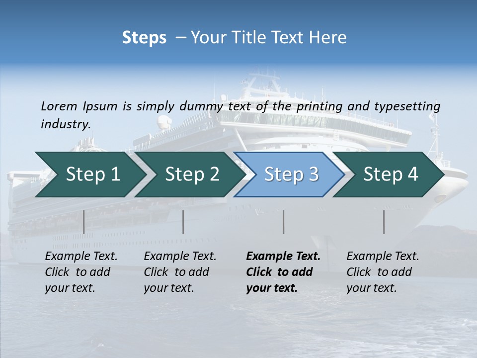 Princess Ship Star PowerPoint Template