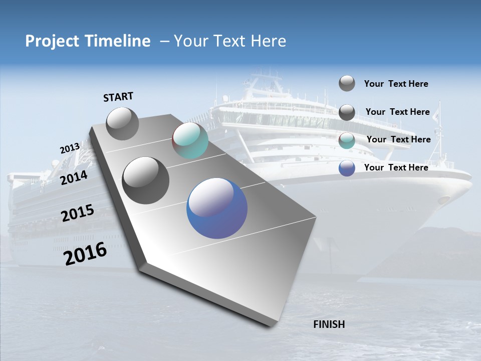 Princess Ship Star PowerPoint Template