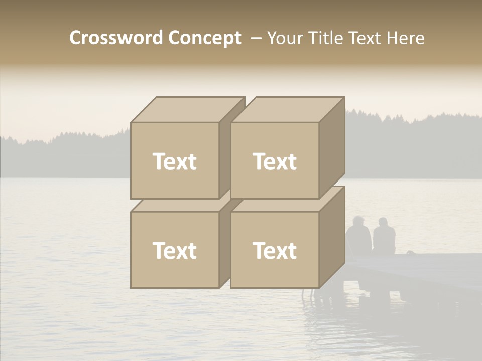 Couple Elderly Vacation PowerPoint Template