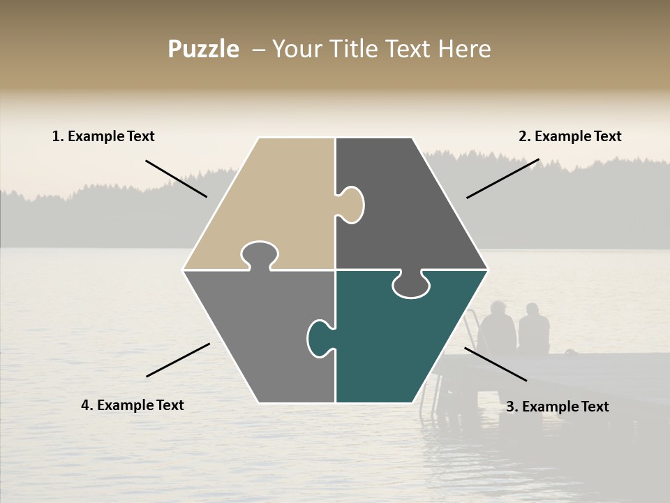 Couple Elderly Vacation PowerPoint Template