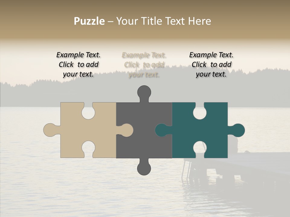 Couple Elderly Vacation PowerPoint Template