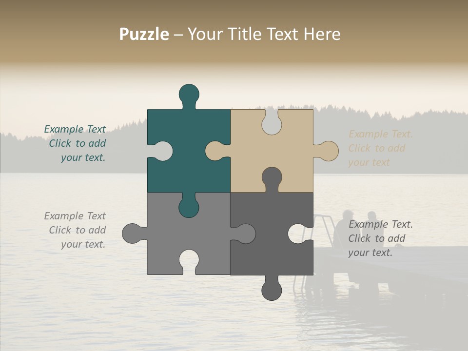 Couple Elderly Vacation PowerPoint Template