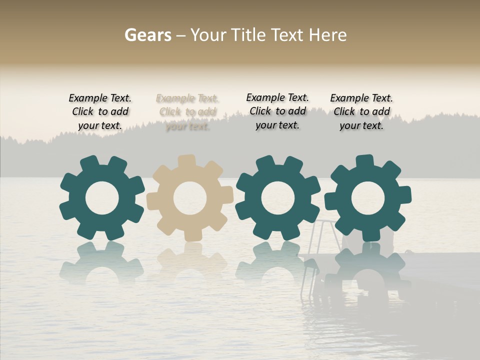 Couple Elderly Vacation PowerPoint Template