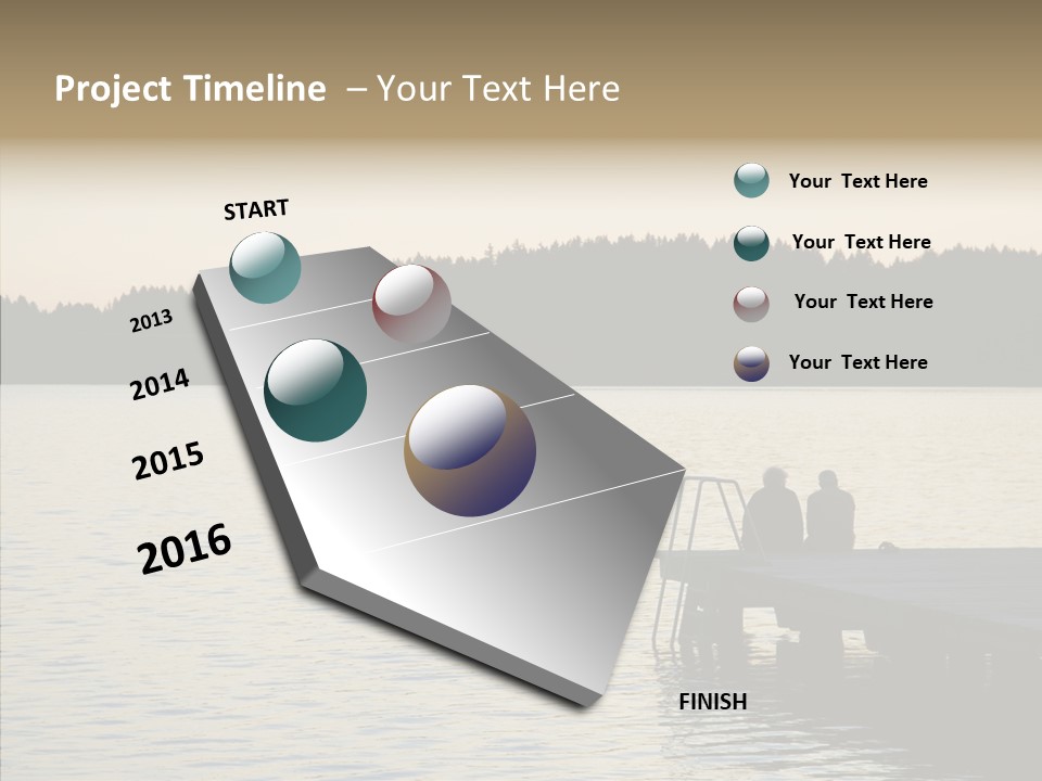 Couple Elderly Vacation PowerPoint Template