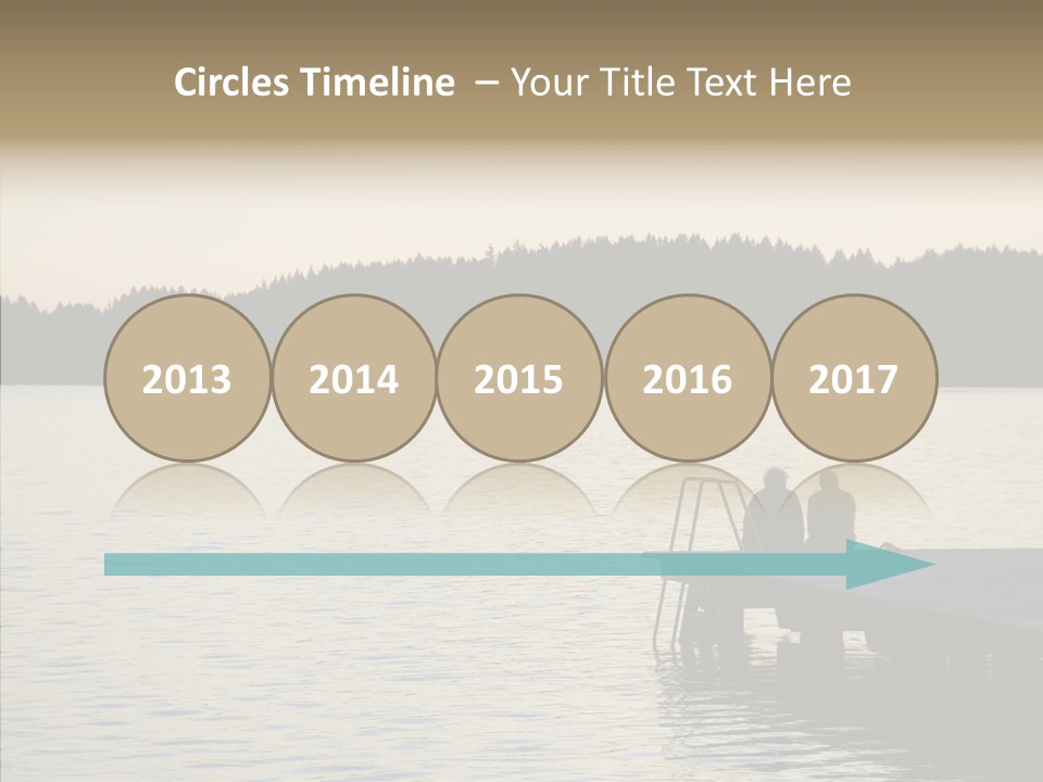 Couple Elderly Vacation PowerPoint Template