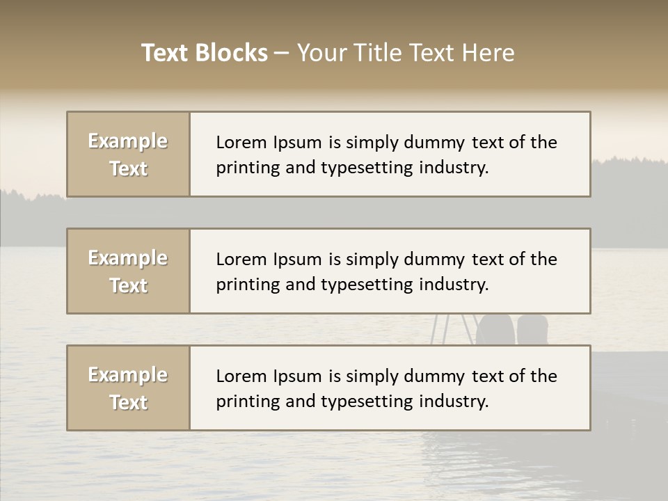 Couple Elderly Vacation PowerPoint Template