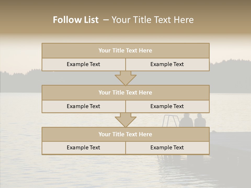 Couple Elderly Vacation PowerPoint Template