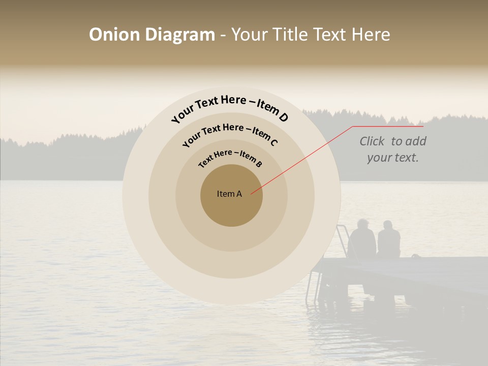 Couple Elderly Vacation PowerPoint Template