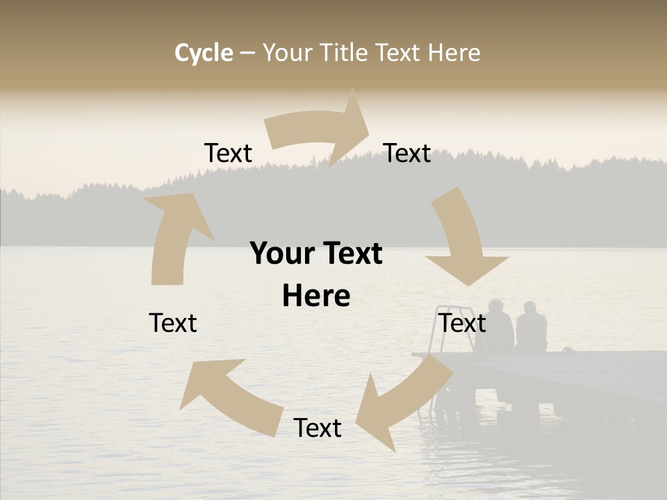 Couple Elderly Vacation PowerPoint Template