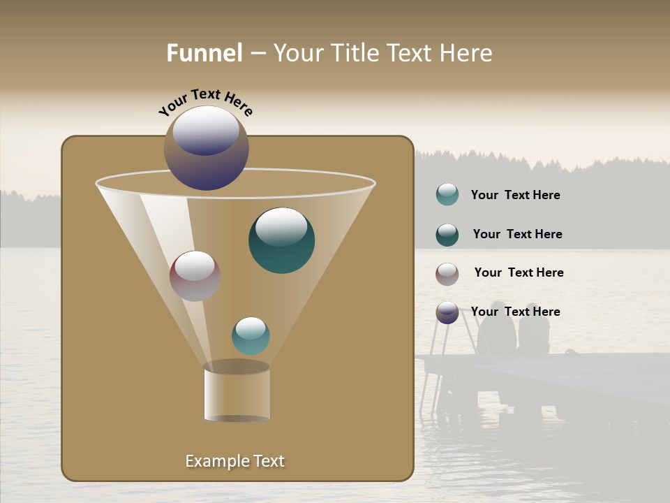 Couple Elderly Vacation PowerPoint Template