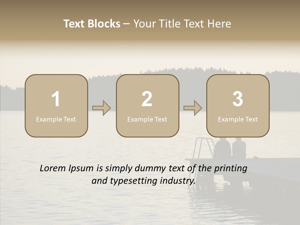 Couple Elderly Vacation PowerPoint Template