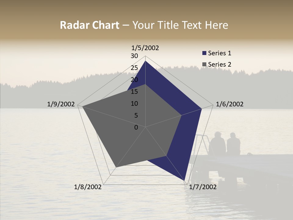 Couple Elderly Vacation PowerPoint Template