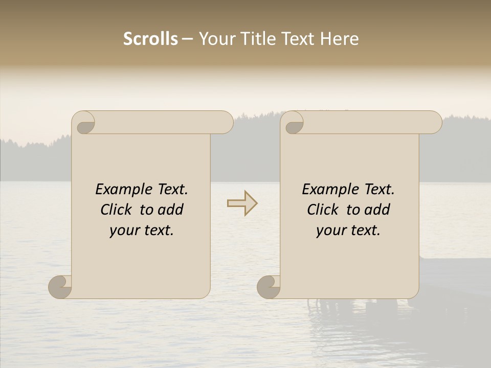 Couple Elderly Vacation PowerPoint Template