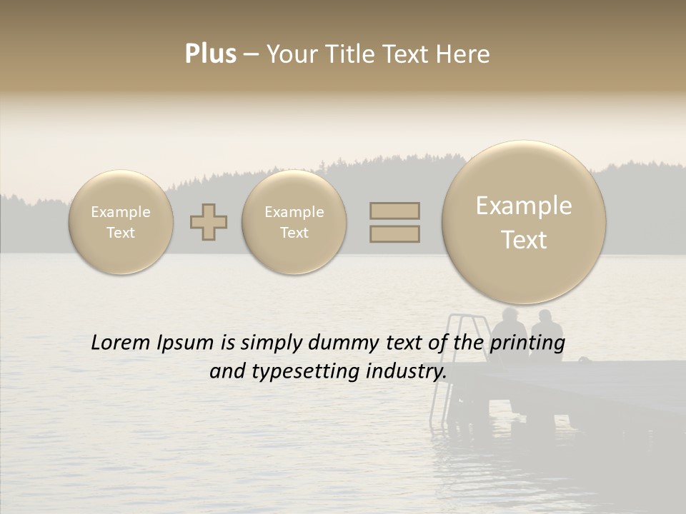 Couple Elderly Vacation PowerPoint Template