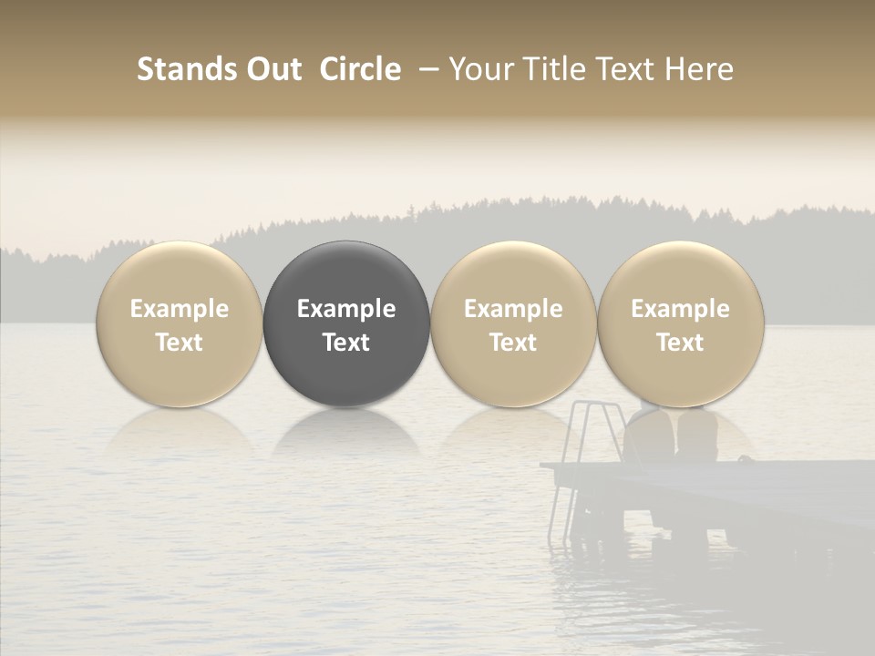 Couple Elderly Vacation PowerPoint Template