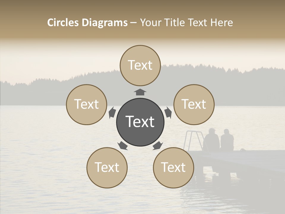 Couple Elderly Vacation PowerPoint Template