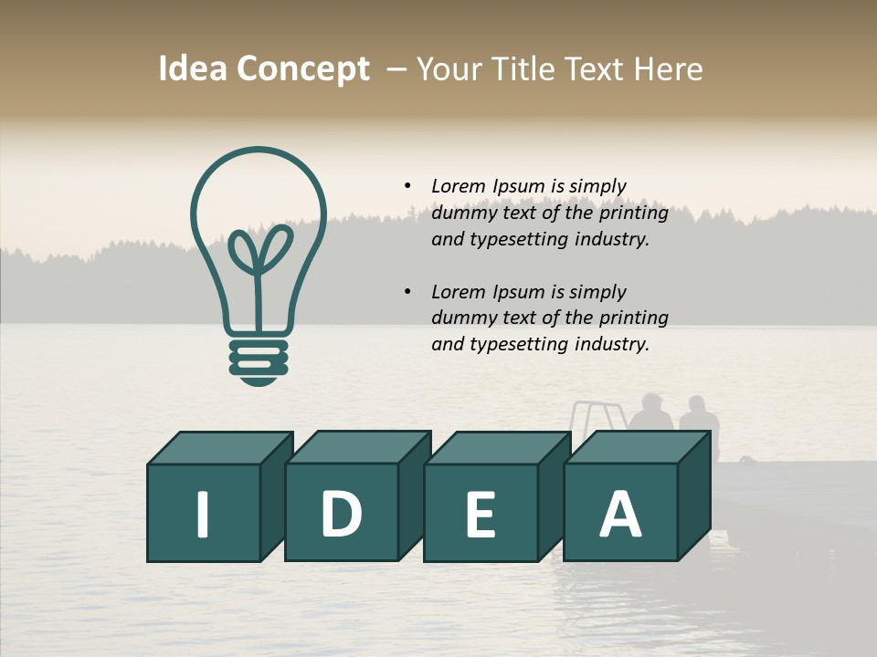 Couple Elderly Vacation PowerPoint Template