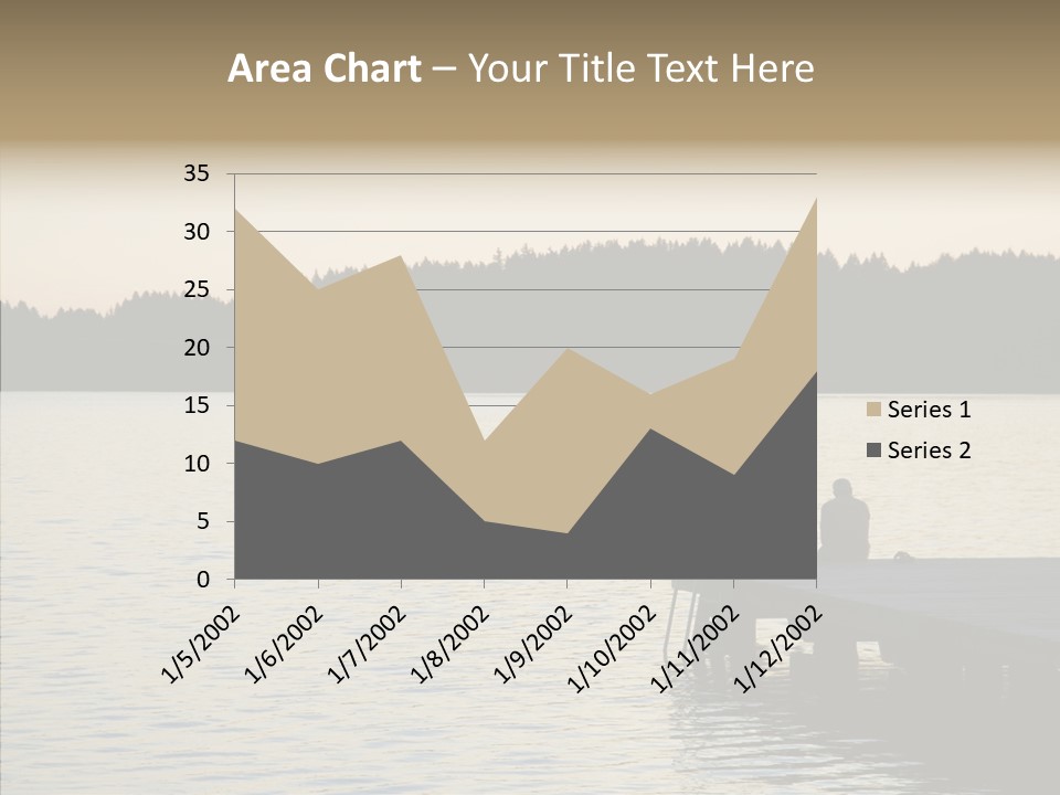 Couple Elderly Vacation PowerPoint Template