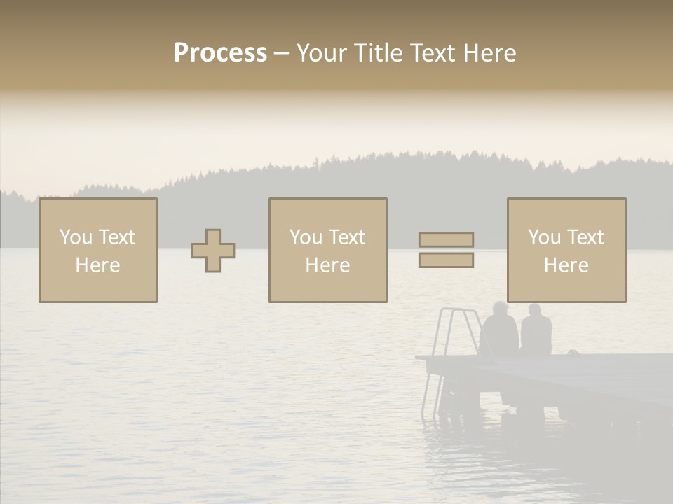 Couple Elderly Vacation PowerPoint Template