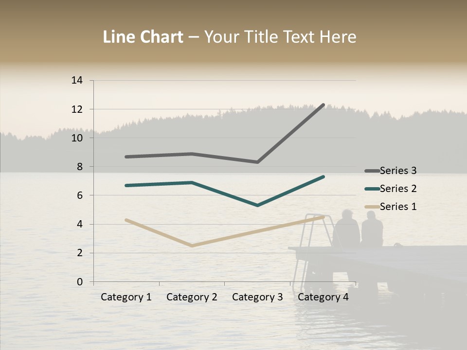 Couple Elderly Vacation PowerPoint Template