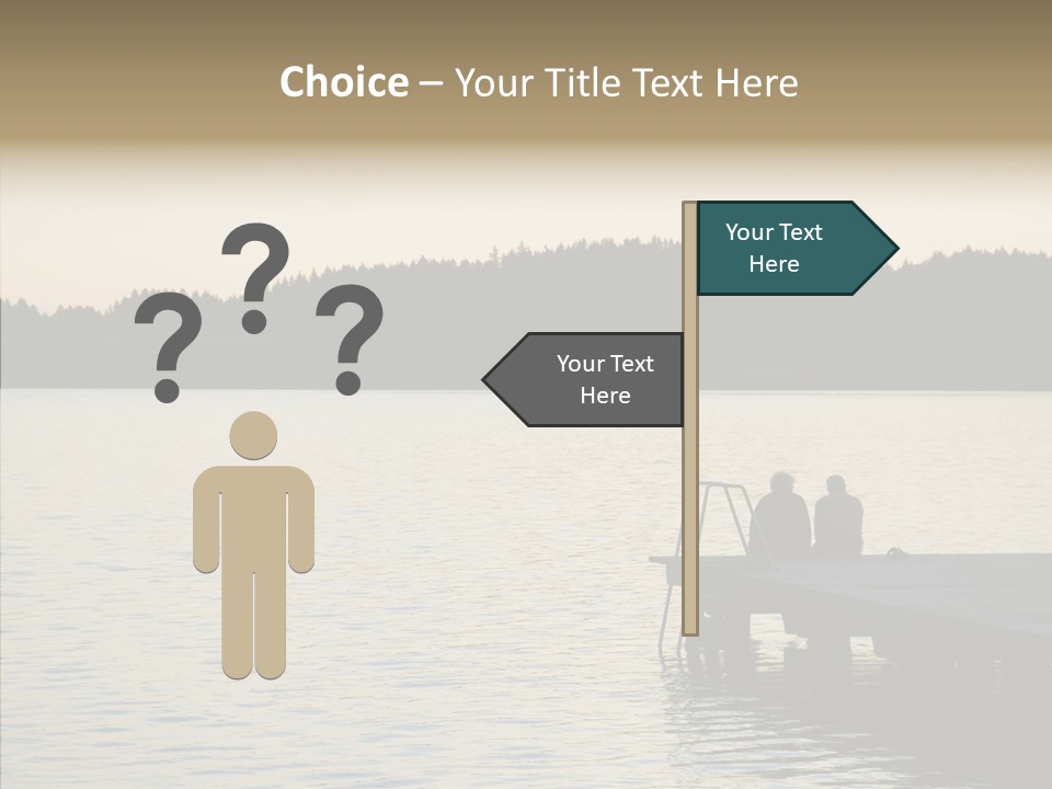 Couple Elderly Vacation PowerPoint Template