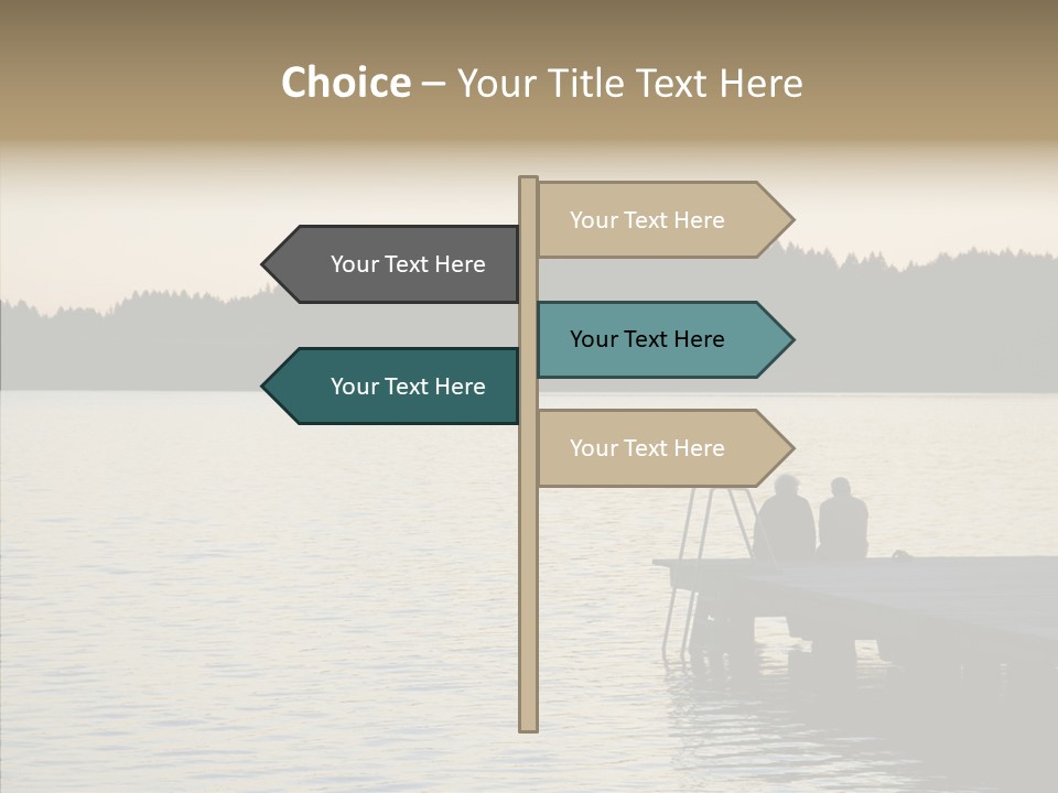 Couple Elderly Vacation PowerPoint Template