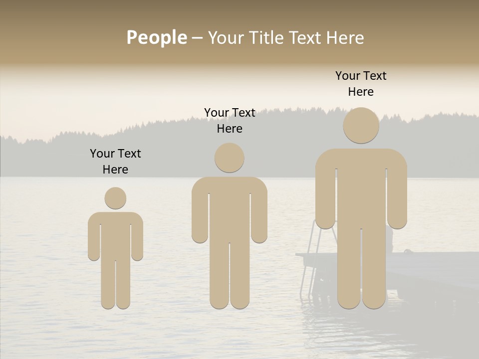 Couple Elderly Vacation PowerPoint Template