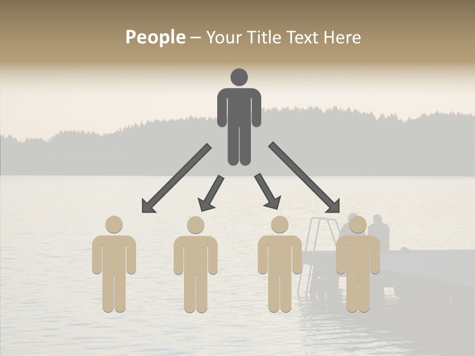 Couple Elderly Vacation PowerPoint Template