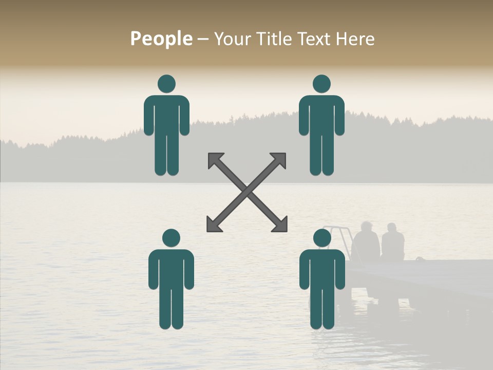 Couple Elderly Vacation PowerPoint Template