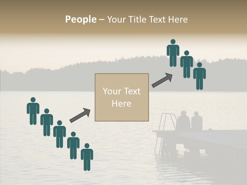 Couple Elderly Vacation PowerPoint Template