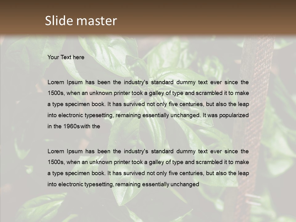 Summer Garden Eat PowerPoint Template