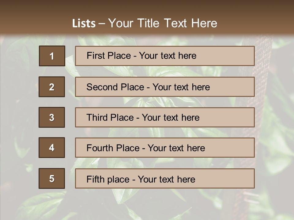 Summer Garden Eat PowerPoint Template