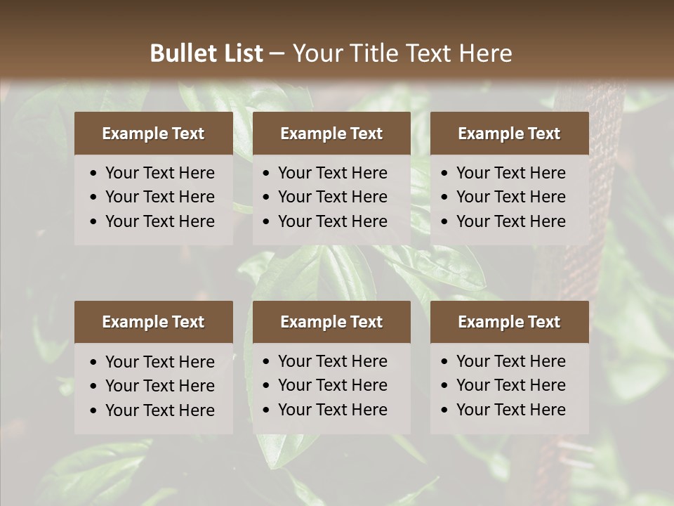 Summer Garden Eat PowerPoint Template