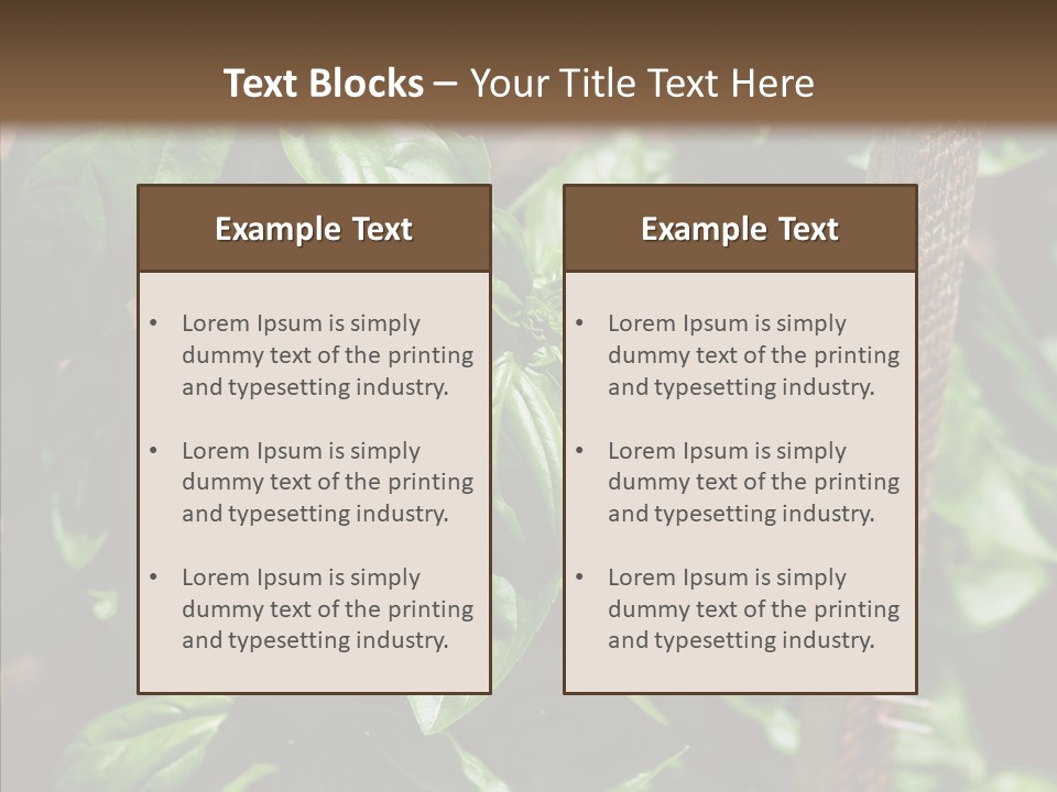 Summer Garden Eat PowerPoint Template
