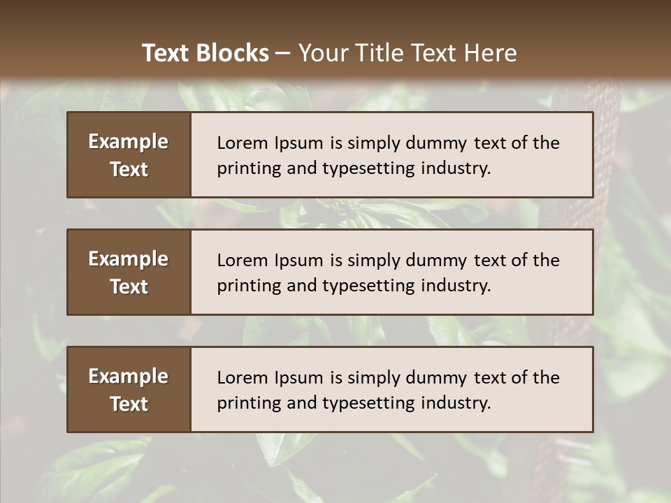 Summer Garden Eat PowerPoint Template