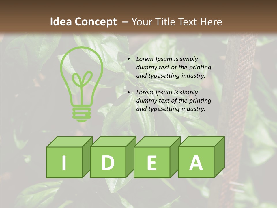 Summer Garden Eat PowerPoint Template