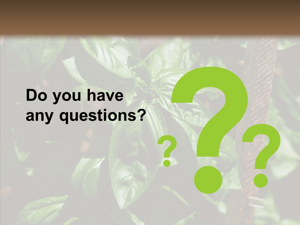 Summer Garden Eat PowerPoint Template