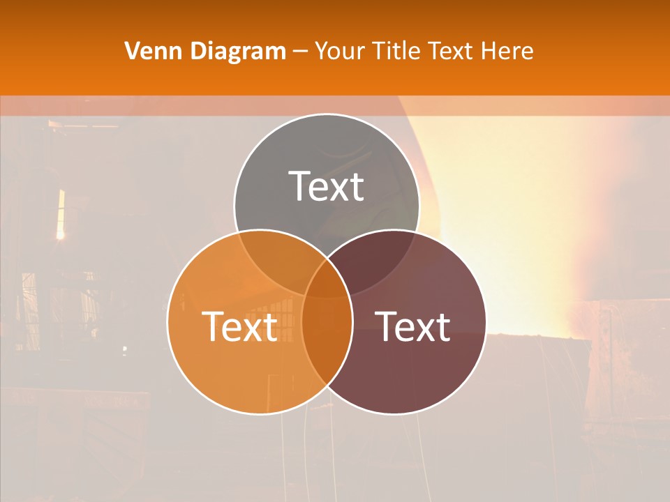 Bright Flame Foundry PowerPoint Template