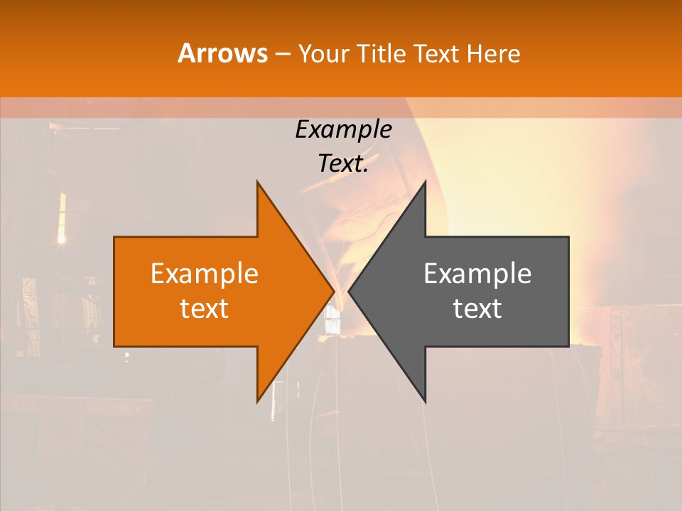 Bright Flame Foundry PowerPoint Template
