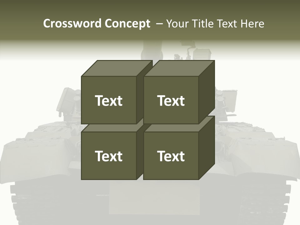 Weapon White Green PowerPoint Template
