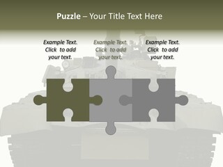 Weapon White Green PowerPoint Template