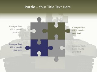 Weapon White Green PowerPoint Template