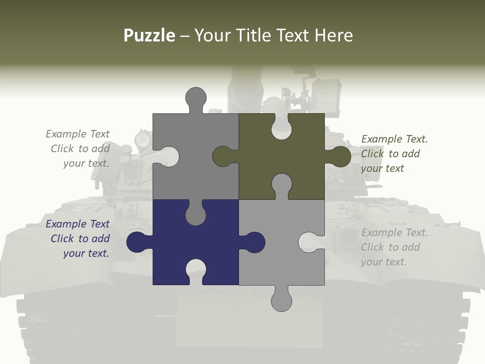 Weapon White Green PowerPoint Template