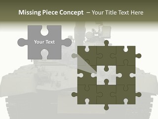 Weapon White Green PowerPoint Template