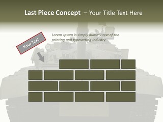 Weapon White Green PowerPoint Template